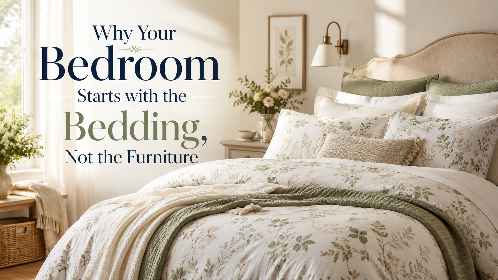 Why Your Bedroom Starts with the Bedding, Not the Furniture
