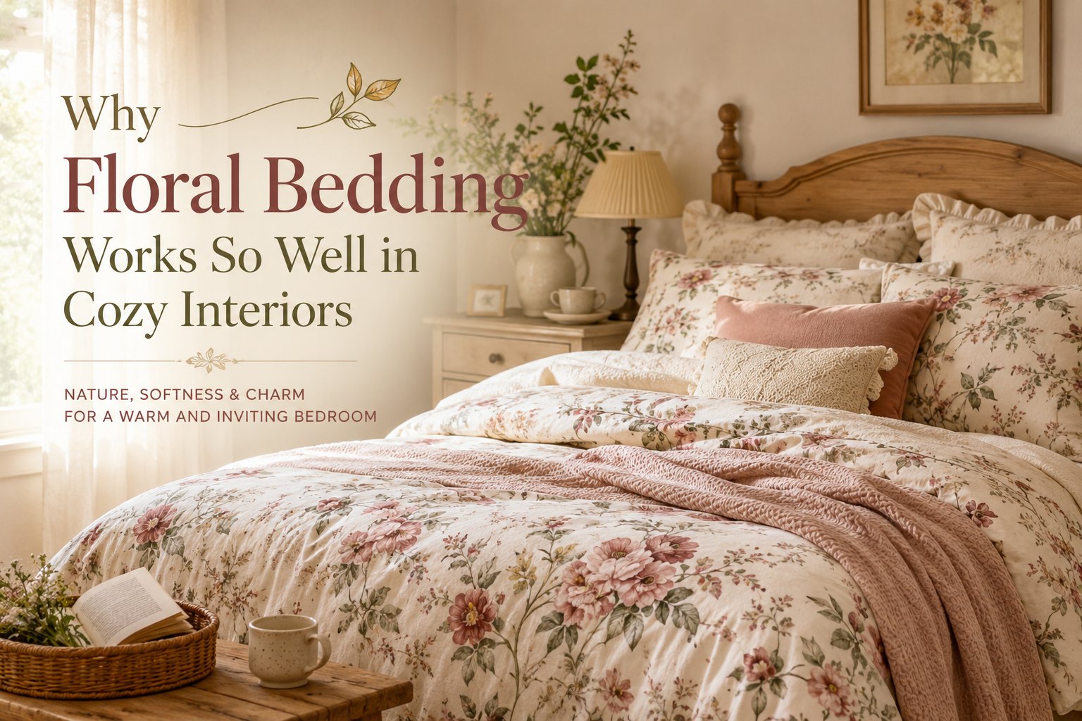 Why Floral Bedding Works So Well in Cozy Interiors