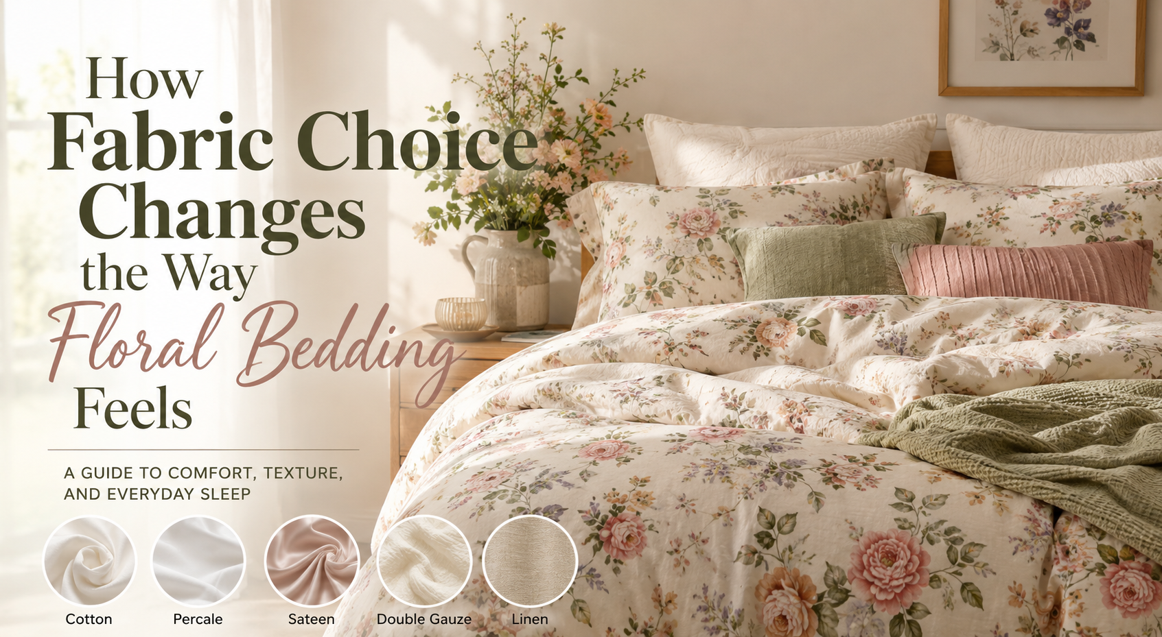 How Fabric Choice Changes the Way Floral Bedding Feels
