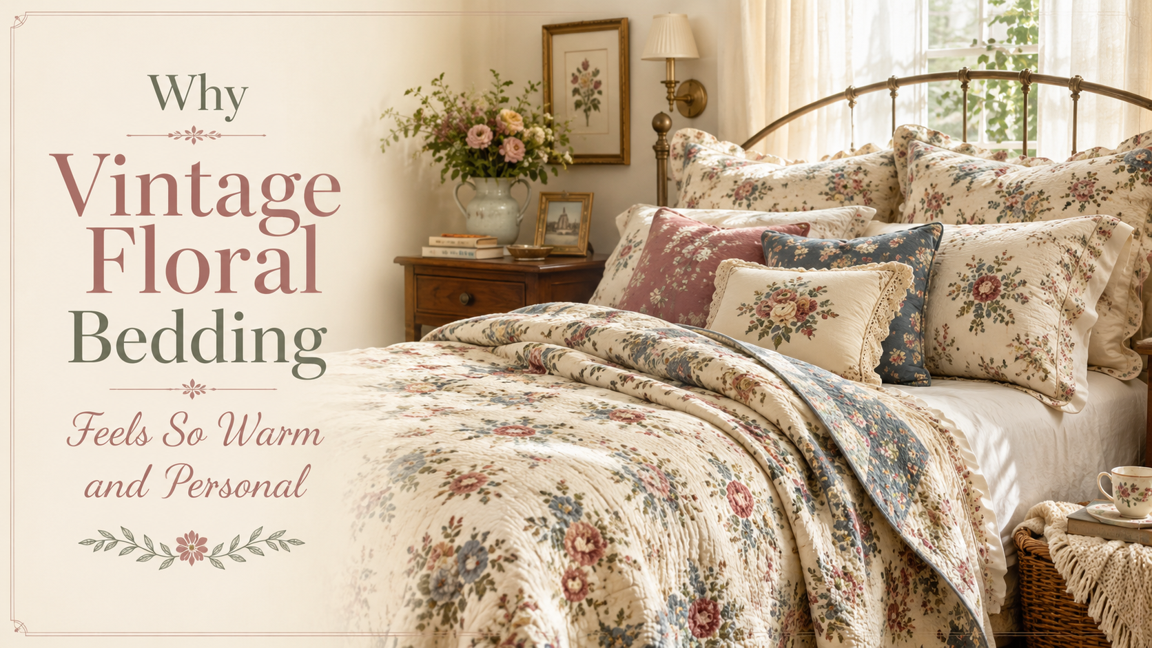 Why Vintage Floral Bedding Feels So Warm and Personal