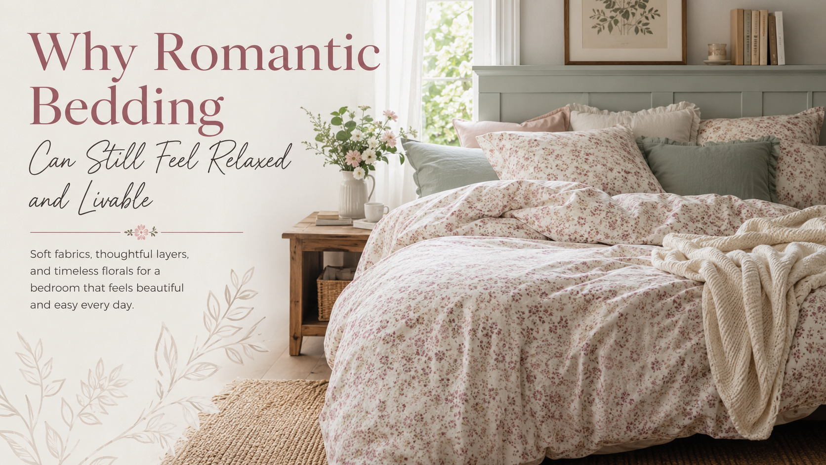 Why Romantic Bedding Can Still Feel Relaxed and Livable