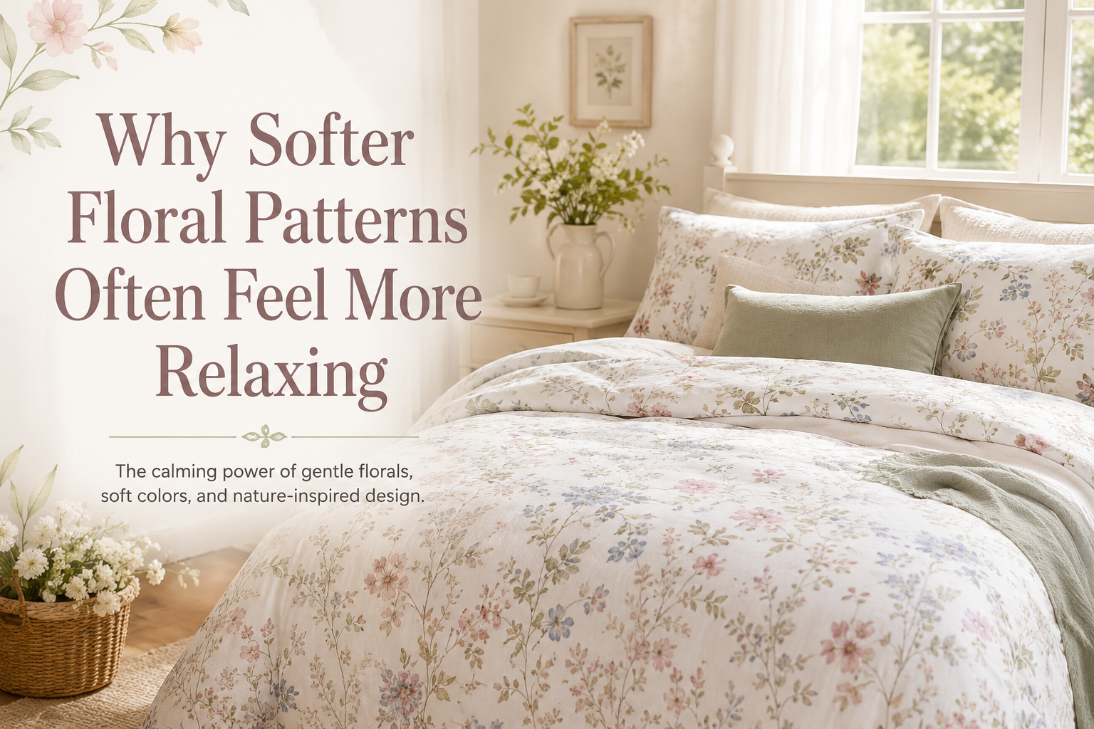 Why Softer Floral Patterns Often Feel More Relaxing