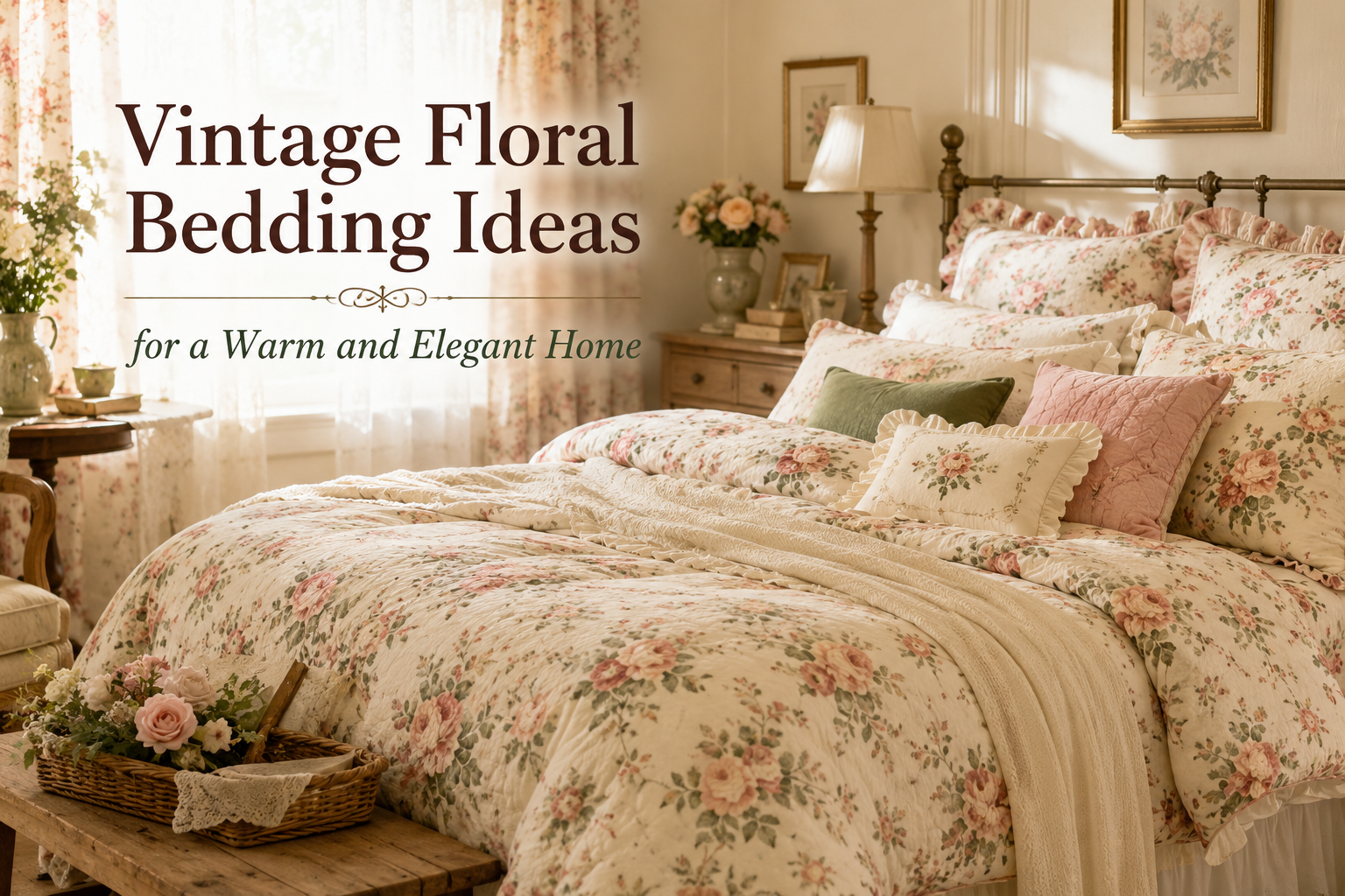 Vintage Floral Bedding Ideas for a Warm and Elegant Home