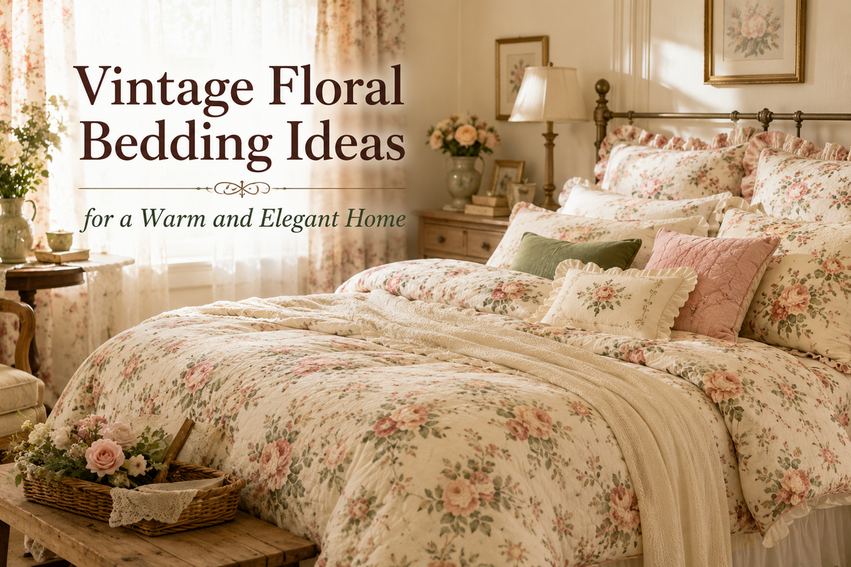 Vintage Floral Bedding Ideas for a Warm and Elegant Home