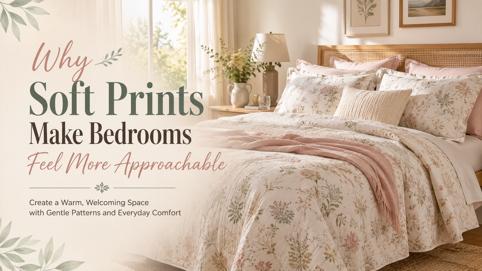 Why Soft Prints Make Bedrooms Feel More Approachable