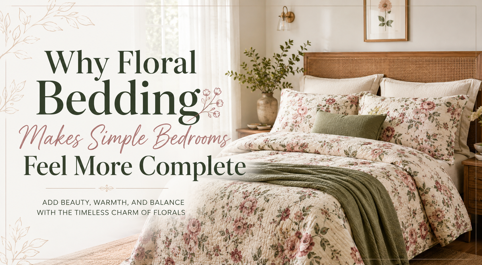 Why Floral Bedding Makes Simple Bedrooms Feel More Complete