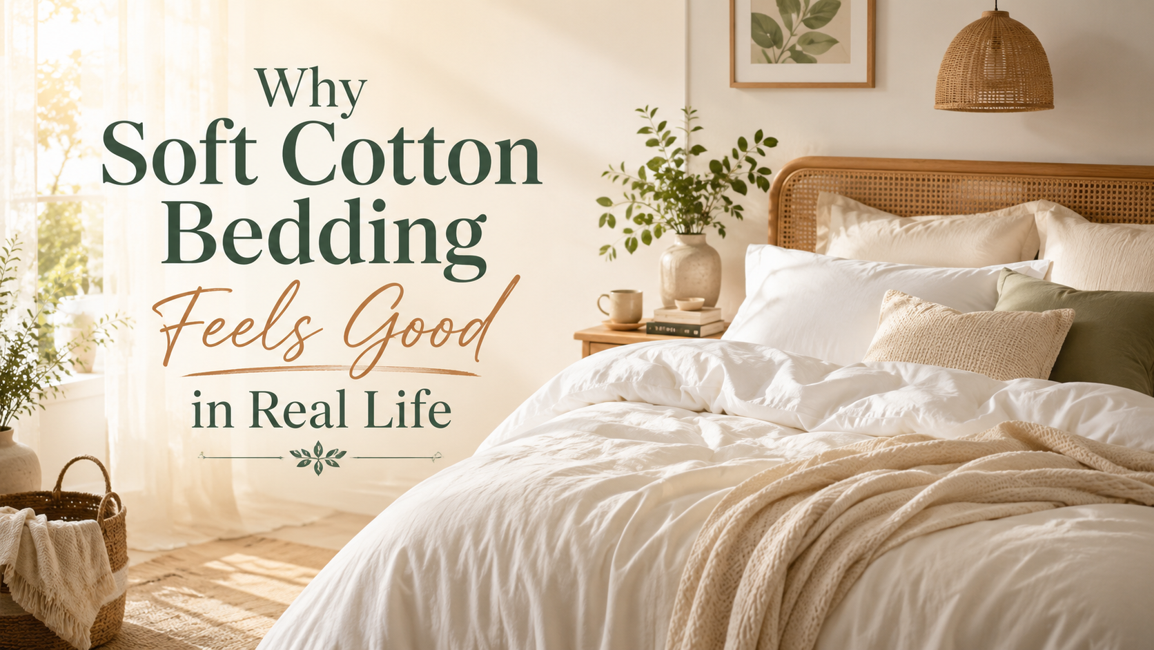 Why Soft Cotton Bedding Feels Good in Real Life