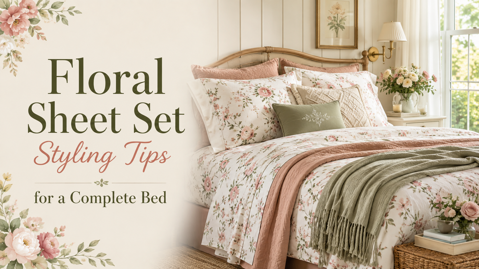 Floral Sheet Set Styling Tips for a Complete Bed