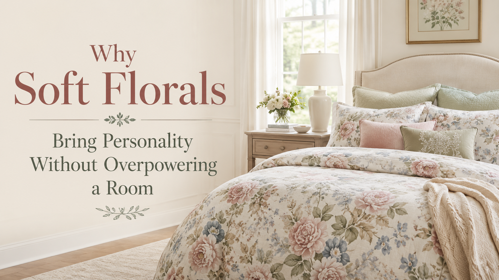 Why Soft Florals Bring Personality Without Overpowering a Room