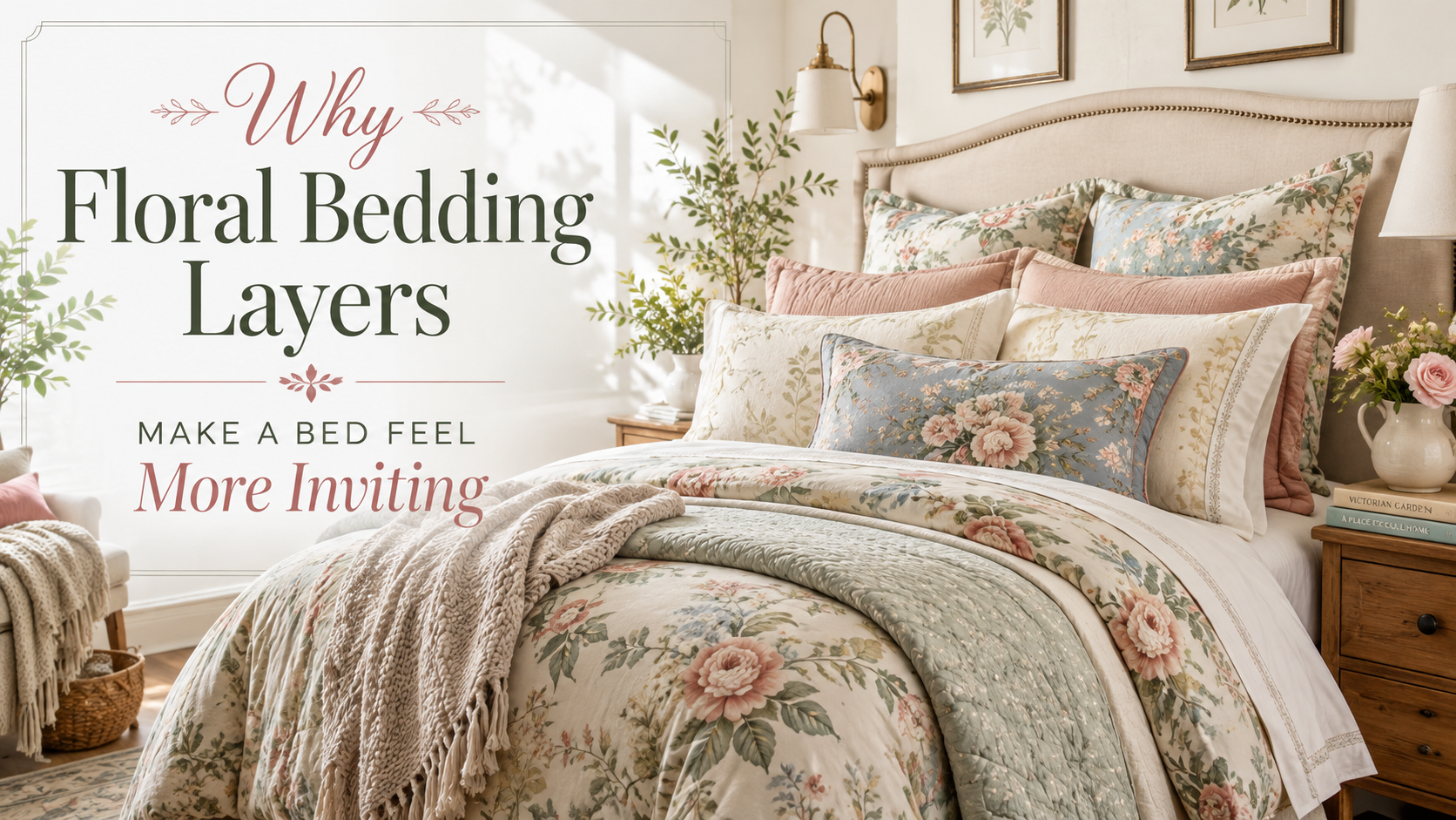 Why Floral Bedding Layers Make a Bed Feel More Inviting