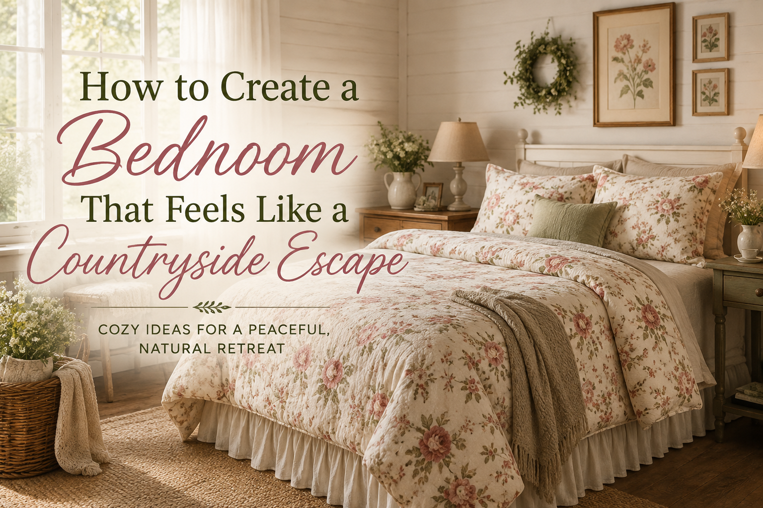 How to Create a Bedroom That Feels Like a Countryside Escape