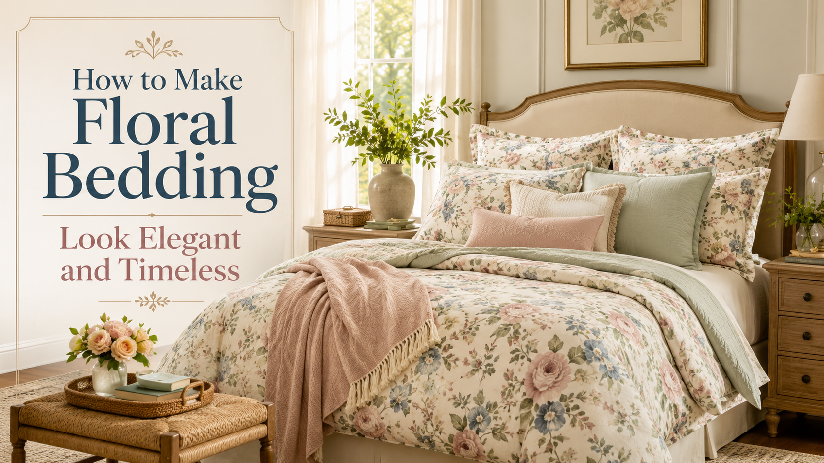 How to Make Floral Bedding Look Elegant and Timeless
