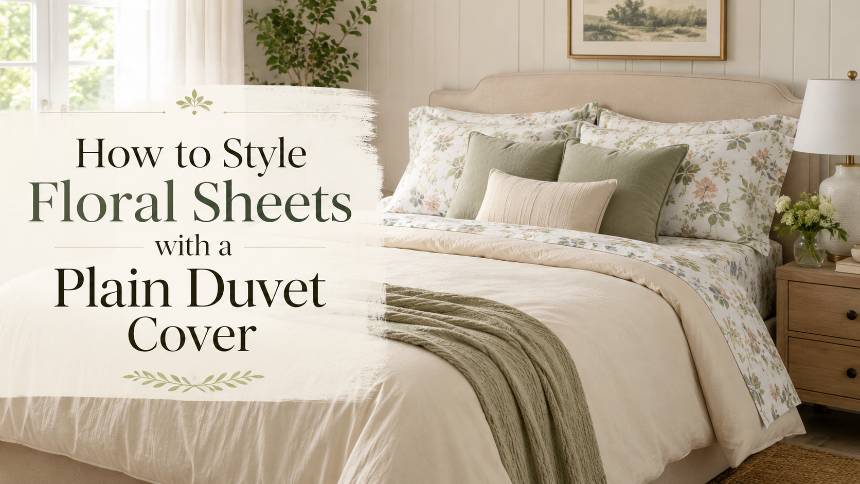How to Style Floral Sheets with a Plain Duvet Cover