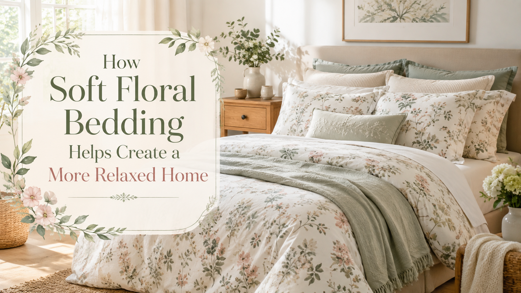 How Soft Floral Bedding Helps Create a More Relaxed Home