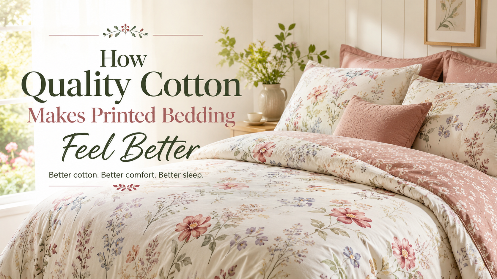 How Quality Cotton Makes Printed Bedding Feel Better