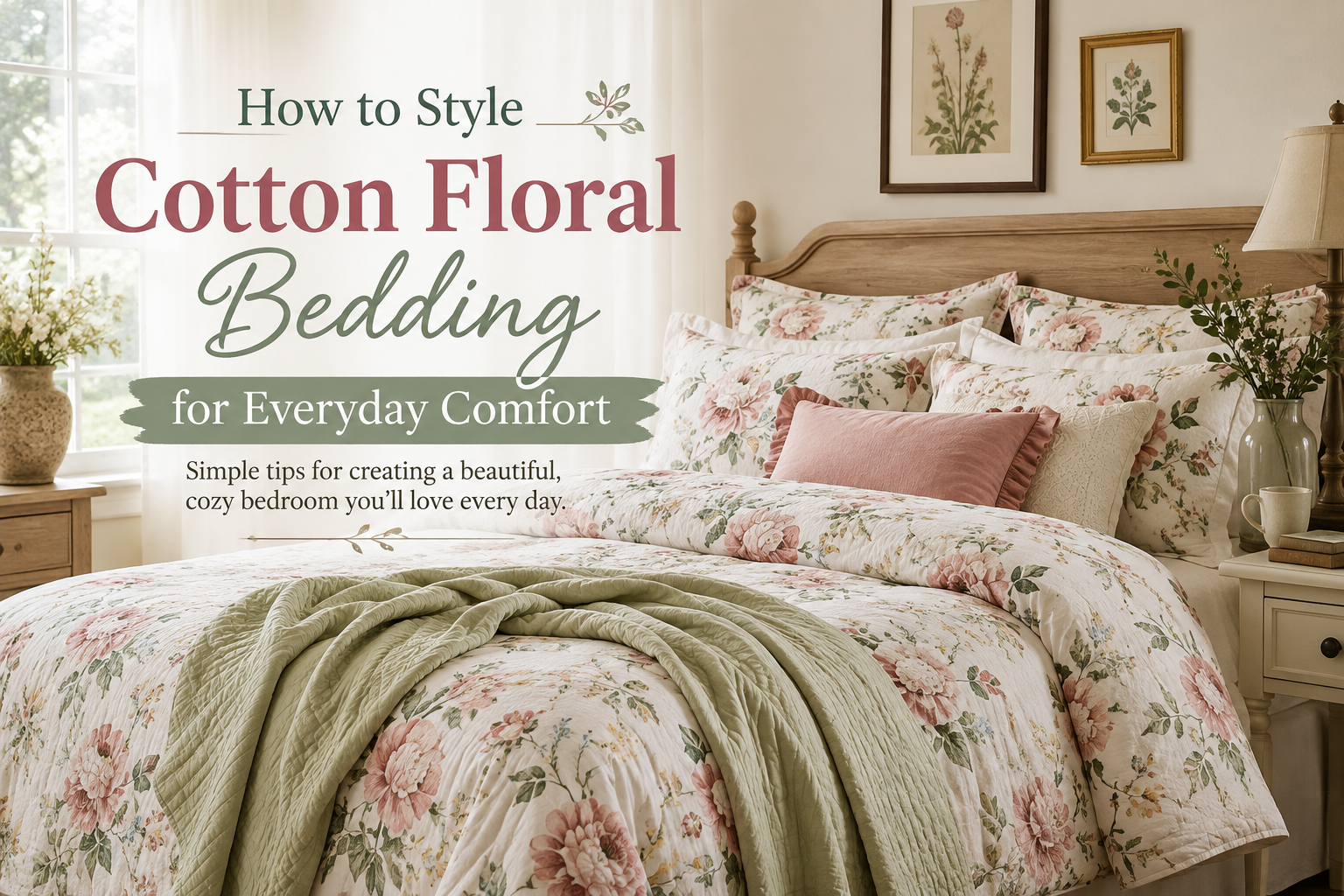 How to Style Cotton Floral Bedding for Everyday Comfort