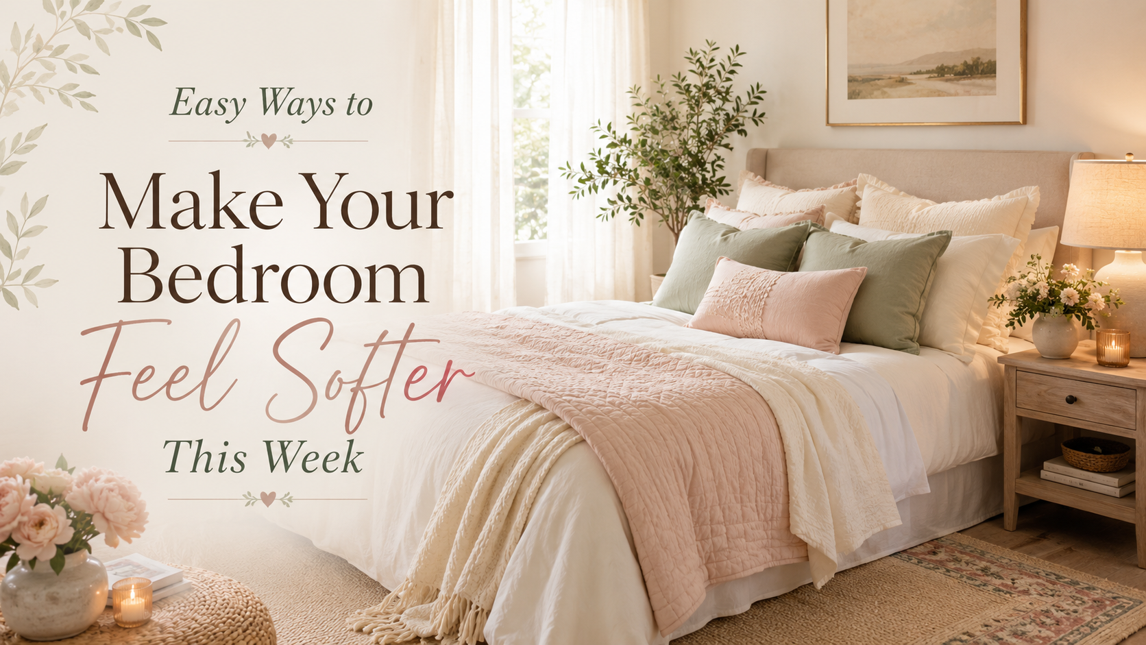 Easy Ways to Make Your Bedroom Feel Softer This Week