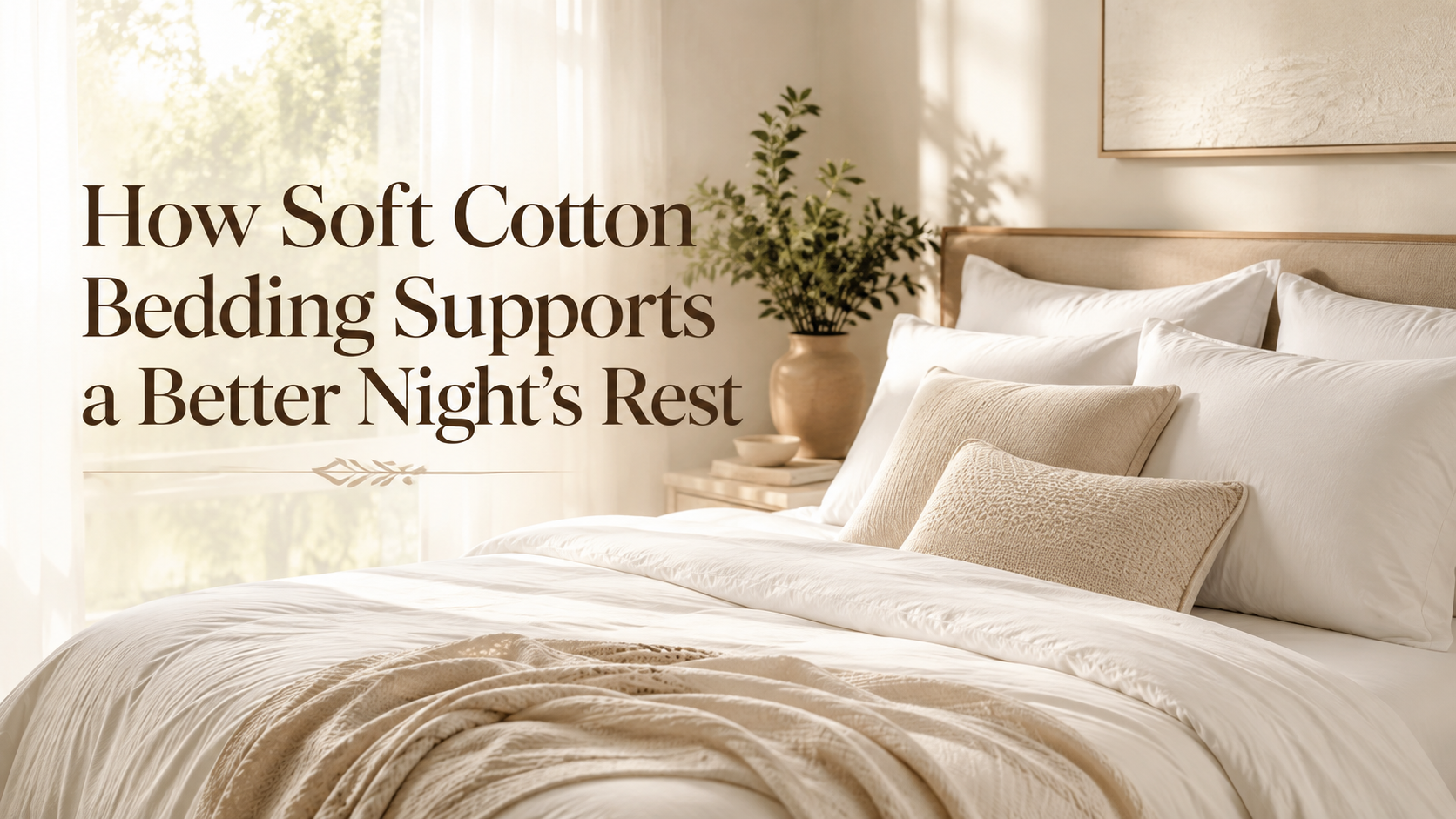 How Soft Cotton Bedding Supports a Better Night’s Rest