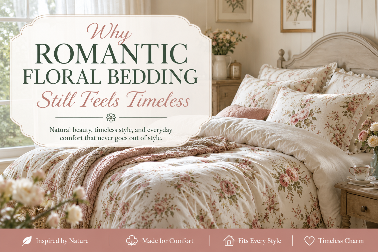 Why Romantic Floral Bedding Still Feels Timeless
