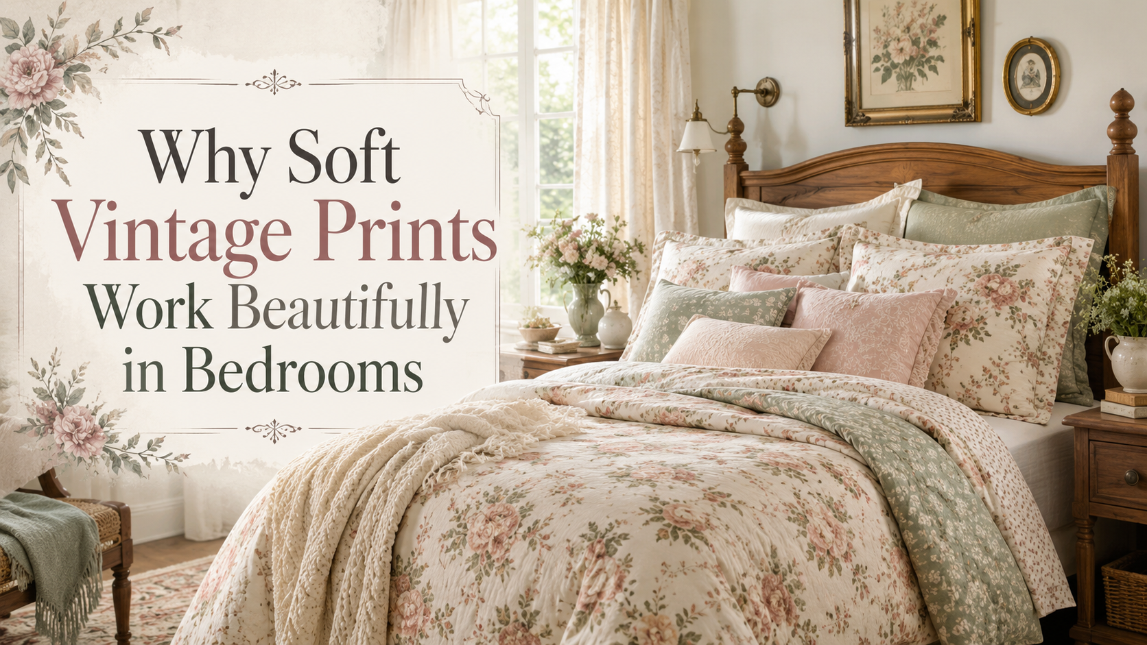 Why Soft Vintage Prints Work Beautifully in Bedrooms