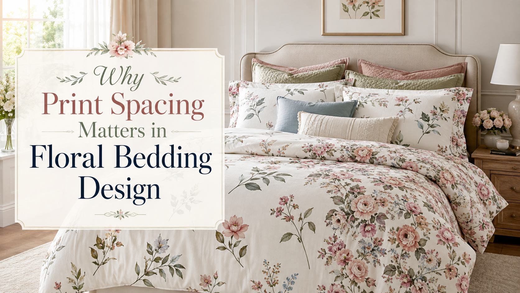 Why Print Spacing Matters in Floral Bedding Design
