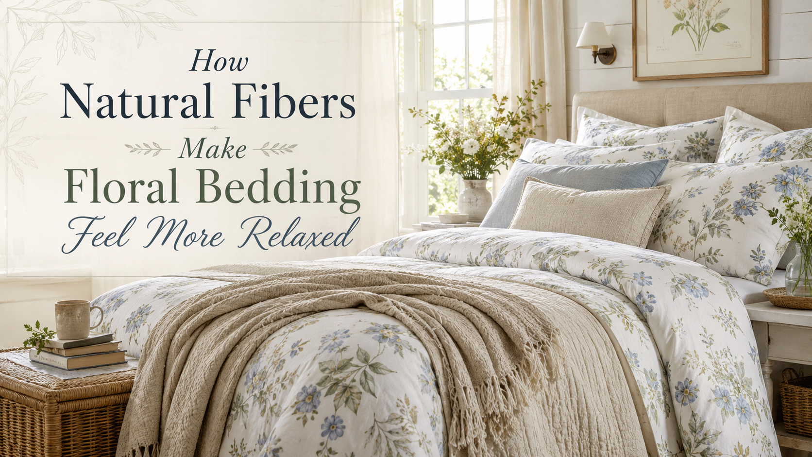 How Natural Fibers Make Floral Bedding Feel More Relaxed