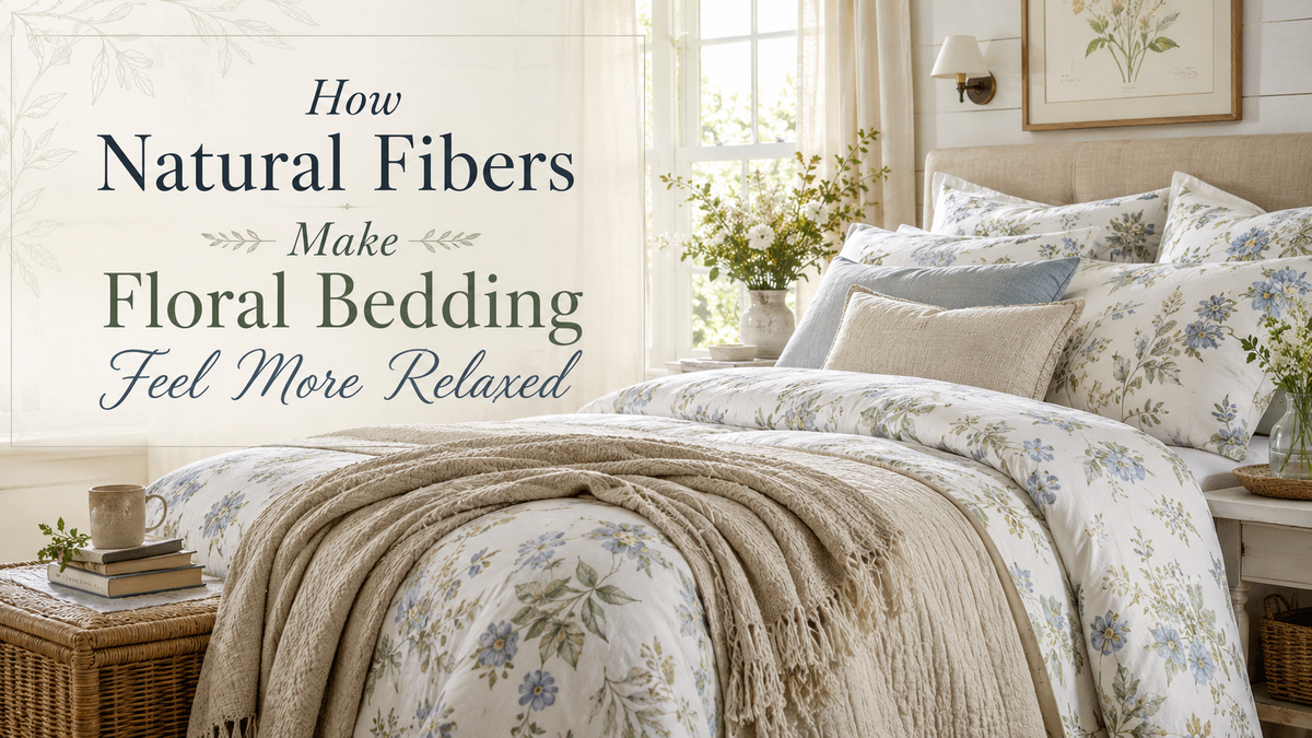 How Natural Fibers Make Floral Bedding Feel More Relaxed