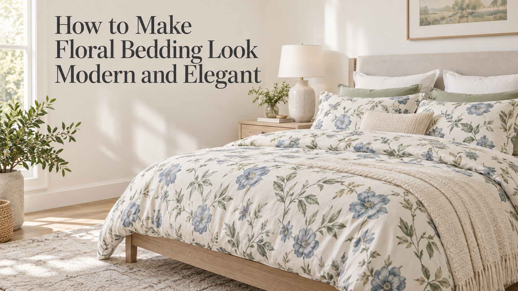 How to Make Floral Bedding Look Modern and Elegant