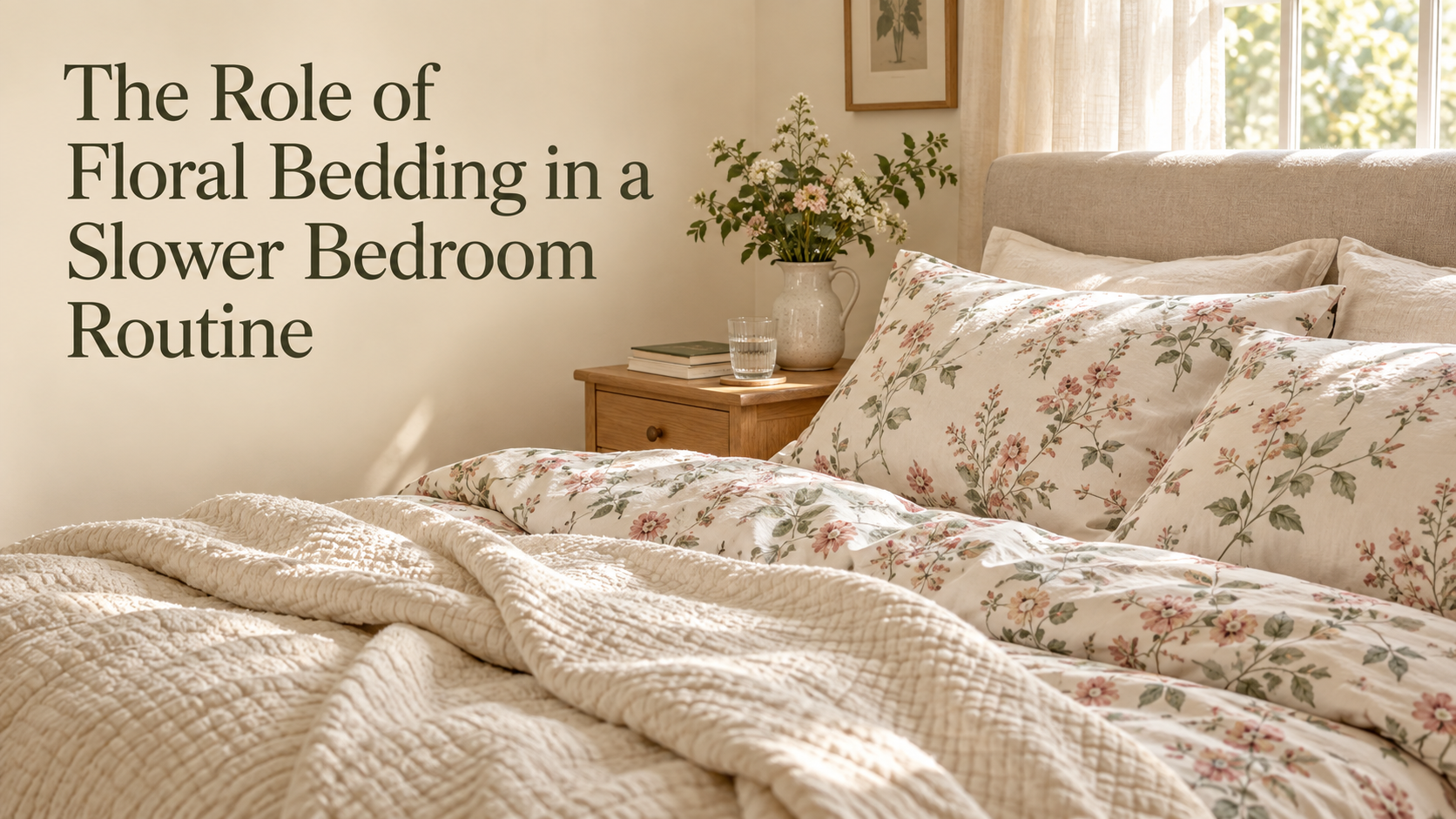 The Role of Floral Bedding in a Slower Bedroom Routine