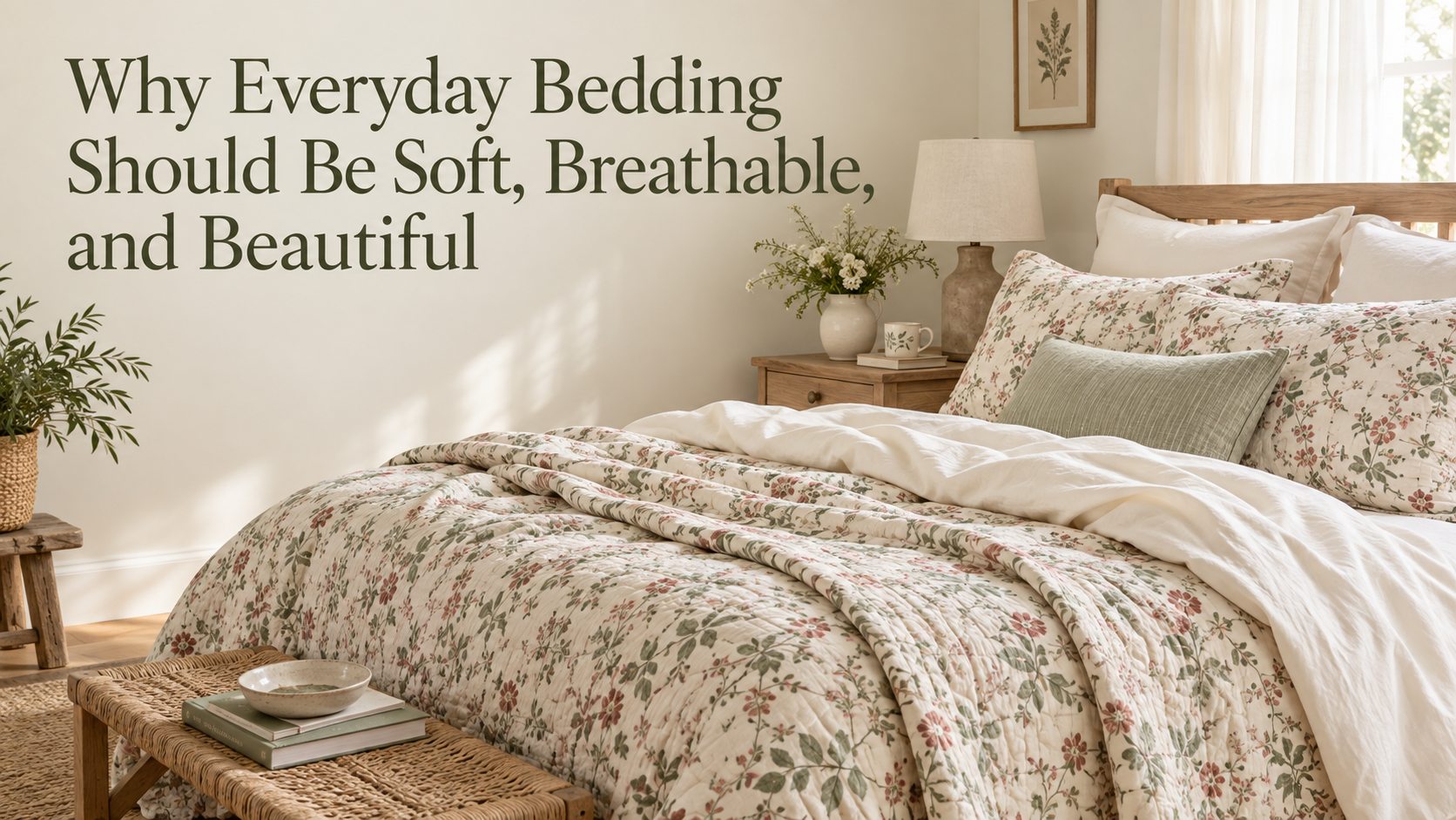 Why Everyday Bedding Should Be Soft, Breathable, and Beautiful
