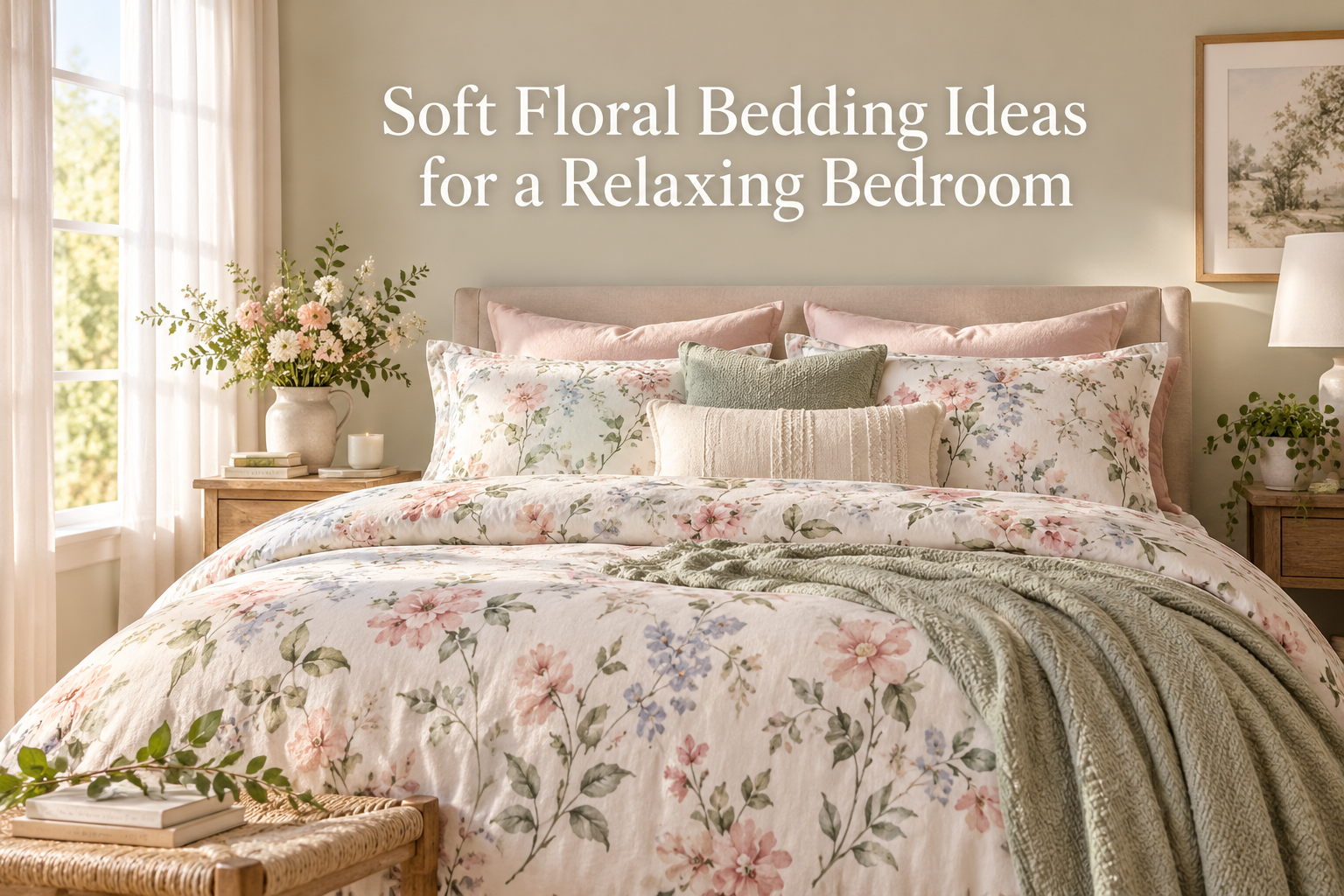 Soft Floral Bedding Ideas for a Relaxing Bedroom