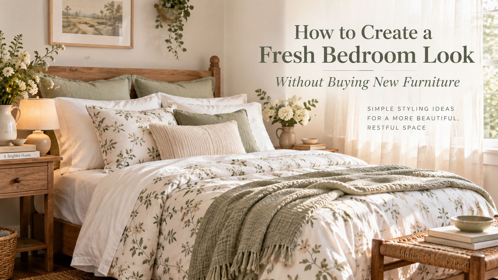 How to Create a Fresh Bedroom Look Without Buying New Furniture