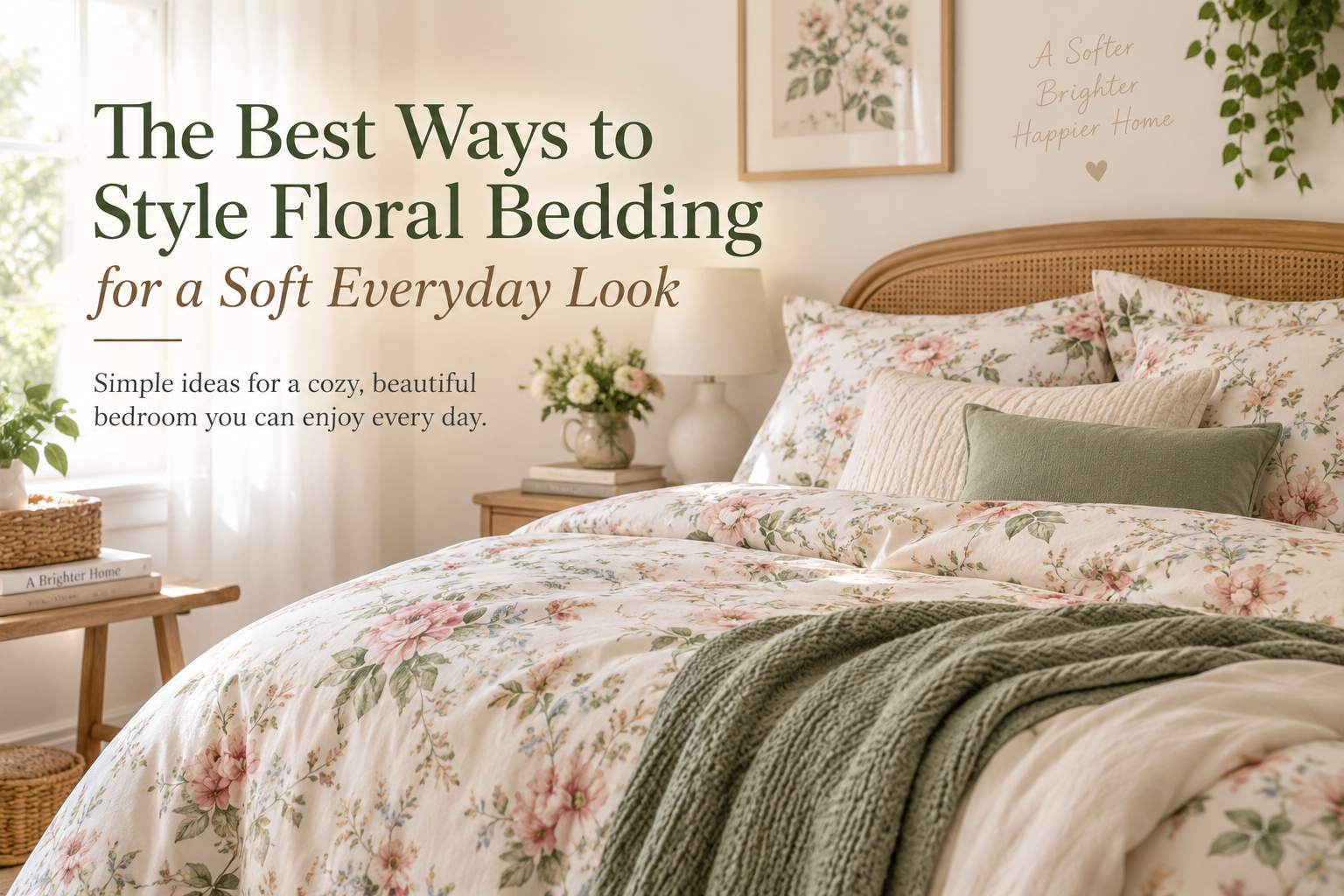The Best Ways to Style Floral Bedding for a Soft Everyday Look