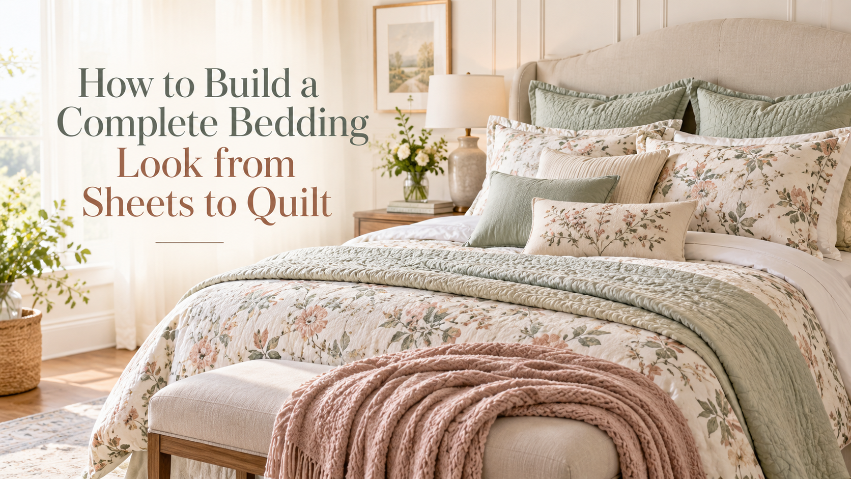 How to Build a Complete Bedding Look from Sheets to Quilt