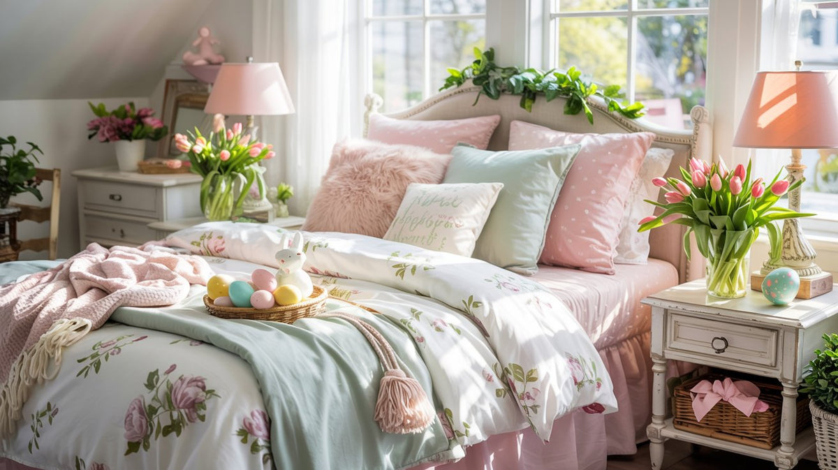Spring Bedtime Bloom into Spring: How to Style the Perfect Easter Bedroom Retreat – FADFAY