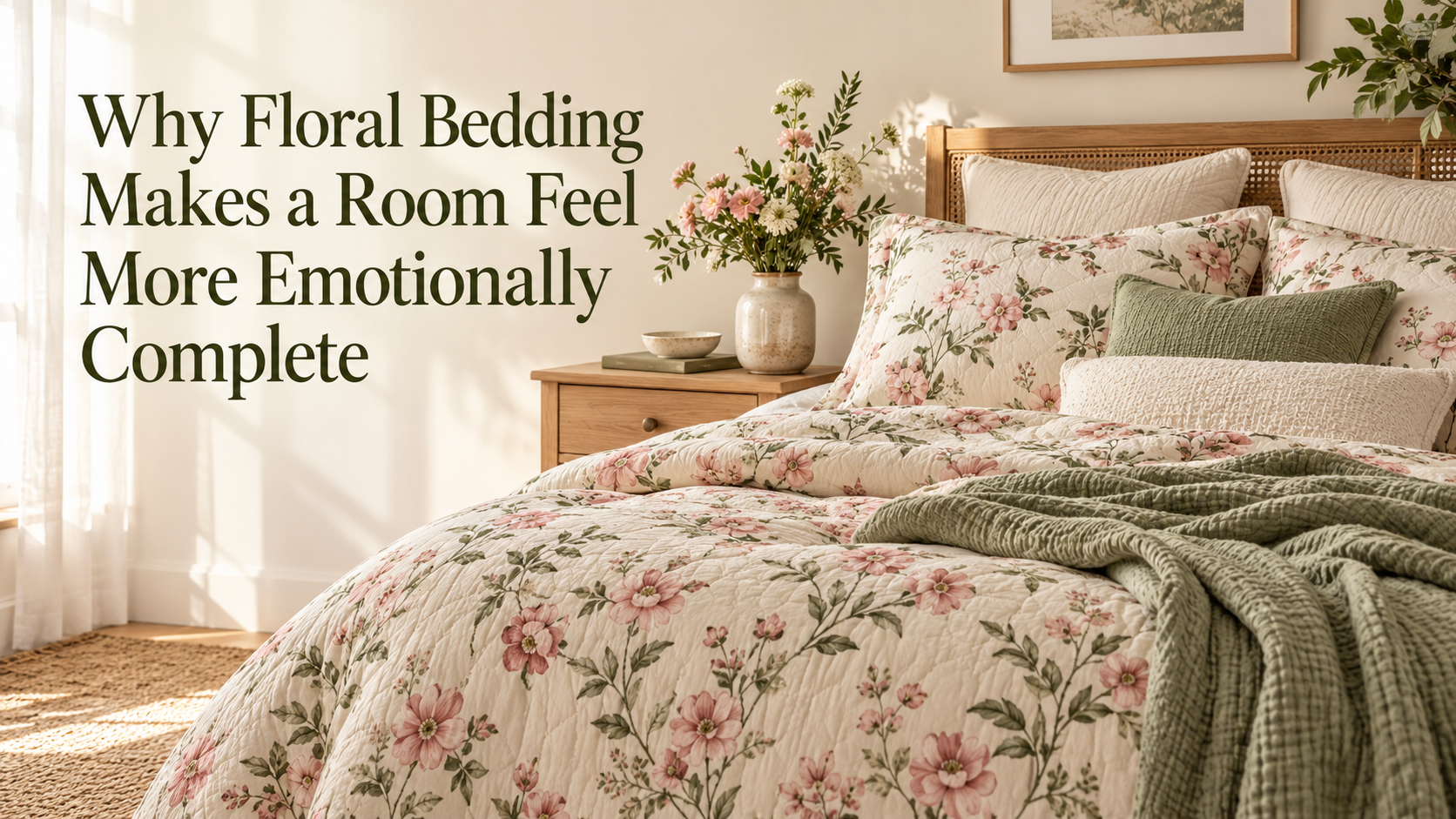 Why Floral Bedding Makes a Room Feel More Emotionally Complete