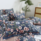 This FADFAY pillowcase features a navy blue peony pattern.