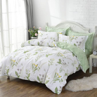 The FADFAY duvet cover set makes the bedroom feel like it's merging with nature.