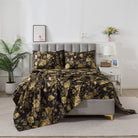This bedroom features a FADFAY four-piece bedding sheet Set.