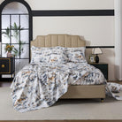 This bedroom features a FADFAY four-piece bedding sheet Set.