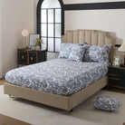 This bedroom features FADFAY's flat sheet, fitted sheet, and pillowcases.