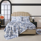 This bedroom features a FADFAY four-piece bedding sheet Set.