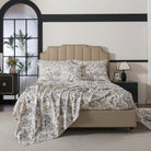 This bedroom features a FADFAY four-piece bedding sheet Set.