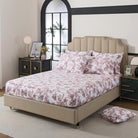 This bedroom features FADFAY's flat sheet, fitted sheet, and pillowcases.