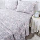 This bedroom features FADFAY's flat sheet, fitted sheet, and pillowcases.