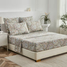 This bedroom features FADFAY's flat sheet, fitted sheet, and pillowcases.