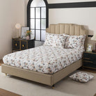 This bedroom features FADFAY's flat sheet, fitted sheet, and pillowcases.