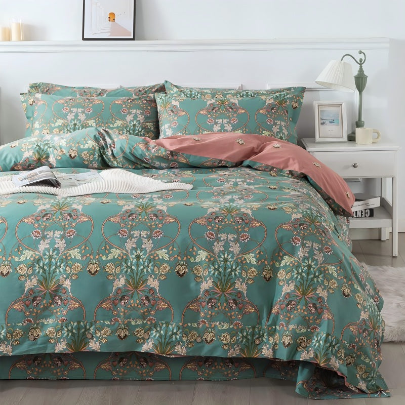 This bedroom features a FADFAY three-piece Duvet Cover Set.