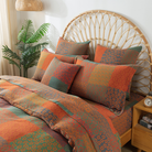 This FADFAY Duvet Cover Set combines geometric and floral patterns.